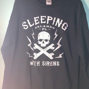 NWOT sleeping with sirens crew neck
